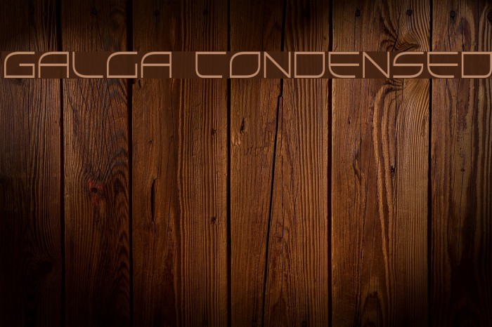 Galga Condensed Font examples