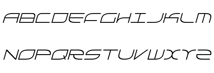 Galga Italic Font LOWERCASE