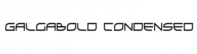 GalgaBold Condensed  Descarca Fonturi Gratis