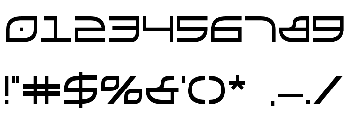 GalgaBold Condensed Font OTHER CHARS