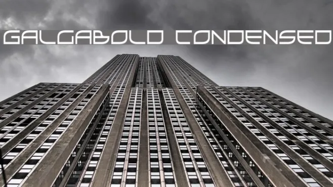 GalgaBold Condensed Example 1