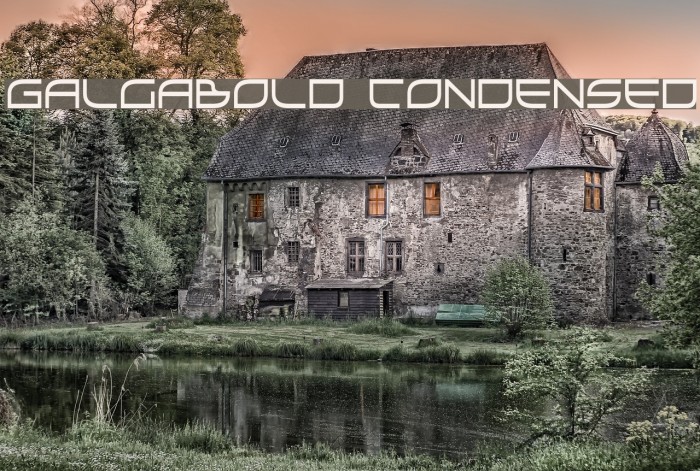 GalgaBold Condensed Font examples