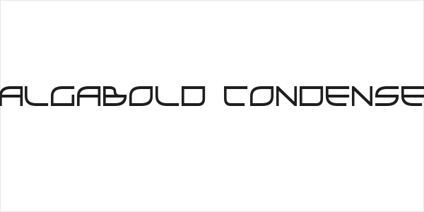 GalgaBold Condensed Logo