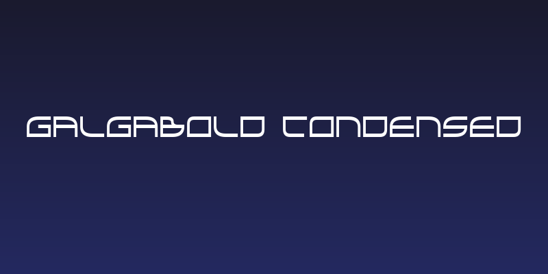 GalgaBold Condensed Social Header