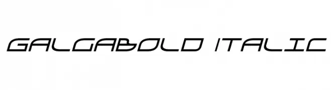 GalgaBold Italic  Descarca Fonturi Gratis