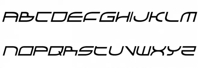 GalgaBold Italic Polices MAJUSCULES