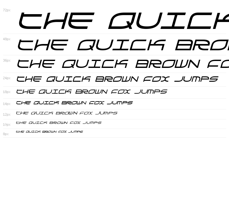 GalgaBold Italic Waterfall