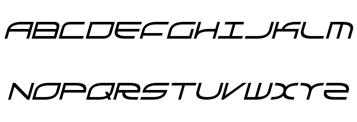 GalgaBold Italic Font LOWERCASE