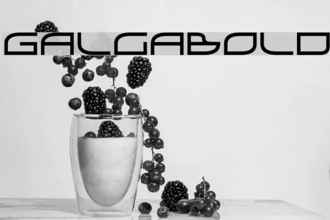 GalgaBold Font examples