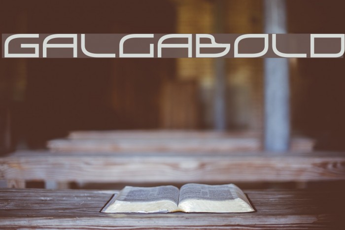 GalgaBold Schriftart examples