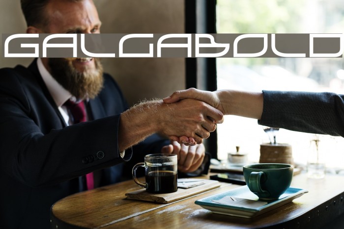GalgaBold Schriftart examples