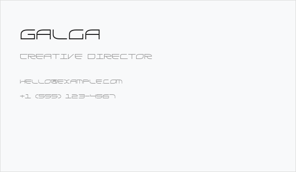 Galga Business Card