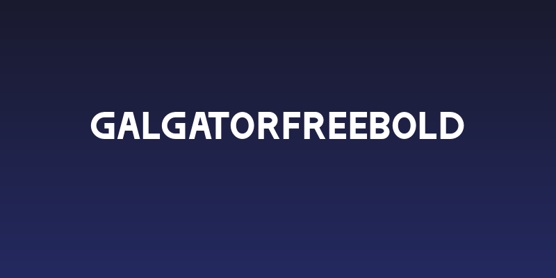 GalgatorFreeBold Social Header