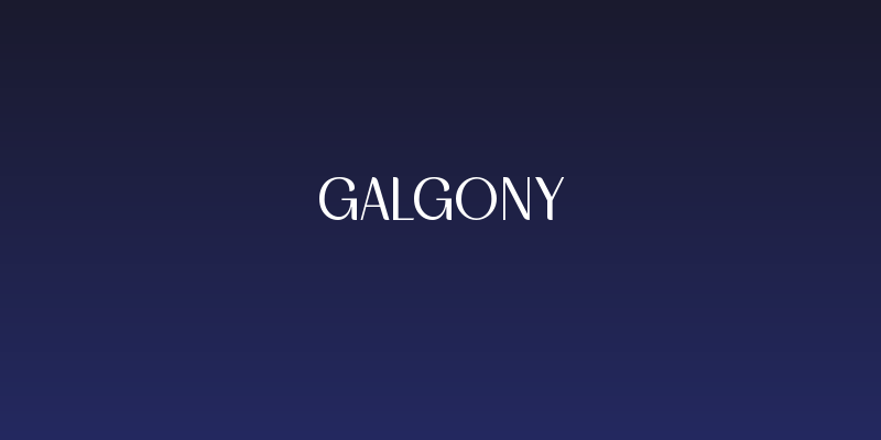 Galgony Social Header