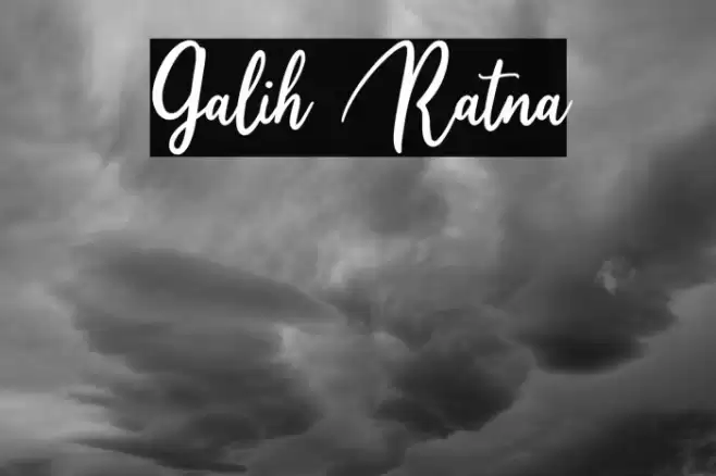 Galih Ratna Font examples