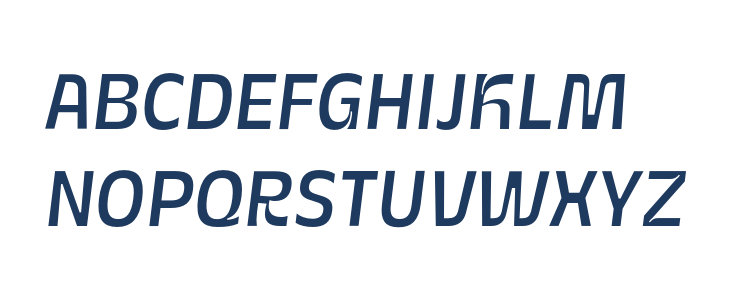 Galilea Sans PERSONAL USE Italic Uppercase