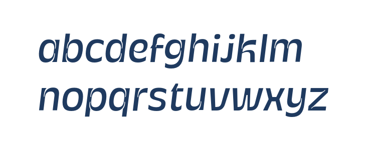 Galilea Sans PERSONAL USE Italic Lowercase