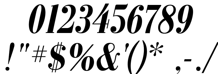 GalileoFLF-BoldItalic Font OTHER CHARS