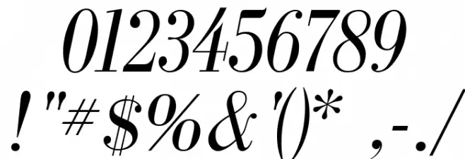 GalileoFLF-Italic Font OTHER CHARS