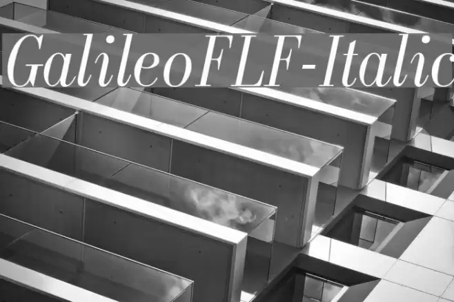 GalileoFLF-Italic Font examples