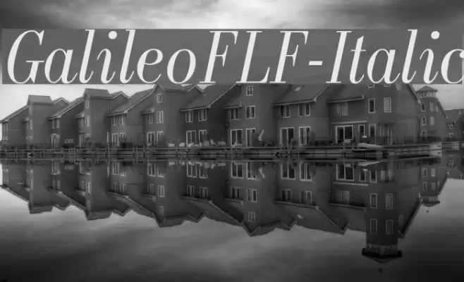 GalileoFLF-Italic Font examples
