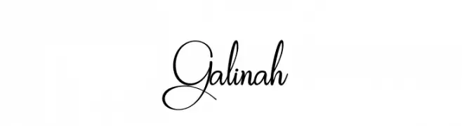 Galinah  Скачать бесплатные шрифты