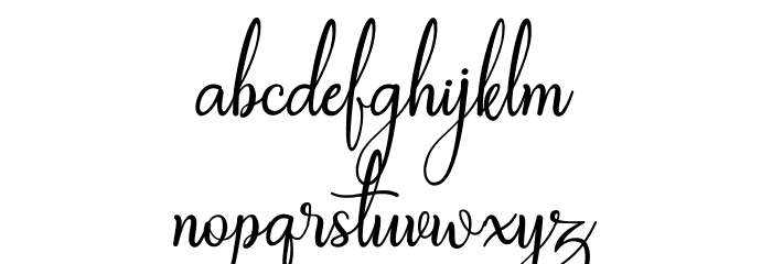 Galinah Font LOWERCASE