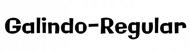 Galindo-Regular  font caratteri gratis