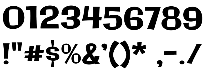 Galindo-Regular Font OTHER CHARS