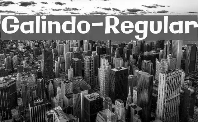 Galindo-Regular Шрифта examples