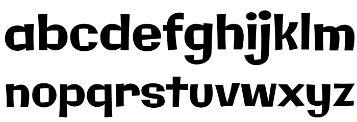 Galindo-Regular Font LOWERCASE