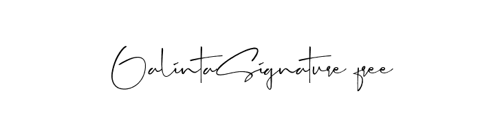 GalintaSignature-free  フリーフォントのダウンロード