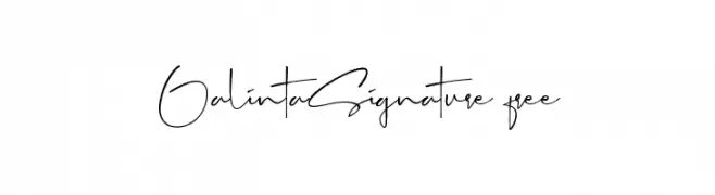 GalintaSignature-free  font caratteri gratis