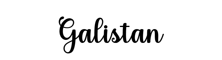 Galistan  免费字体下载