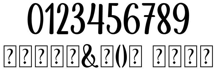 Galistan Font OTHER CHARS