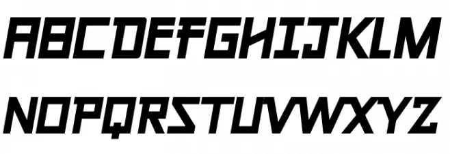 Galiver Sans Bold Italic 字体 大写