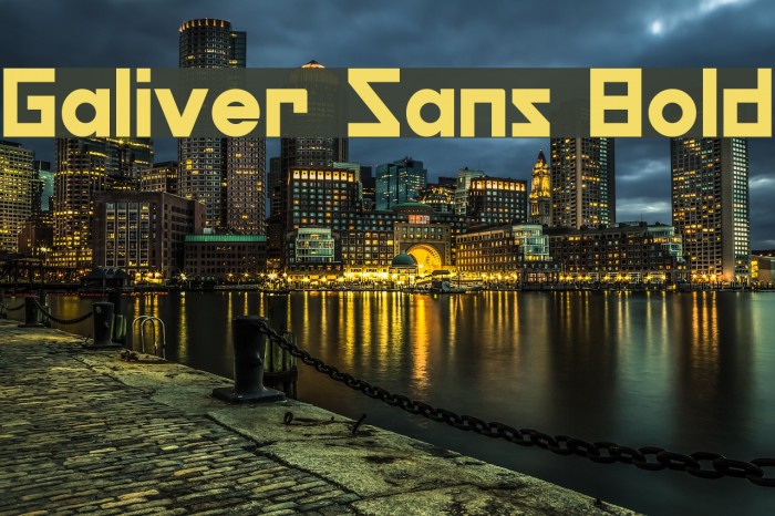 Galiver Sans Bold Example 3