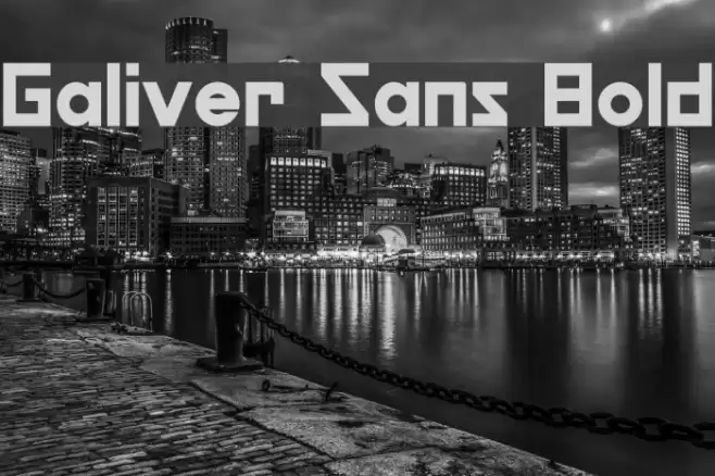 Galiver Sans Bold Font examples