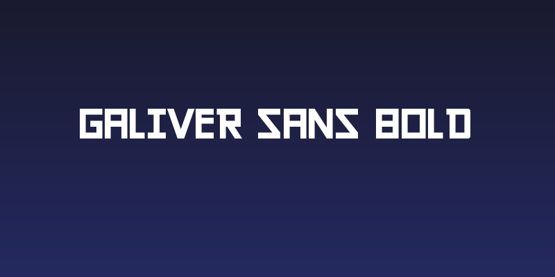 Galiver Sans Bold Social Header