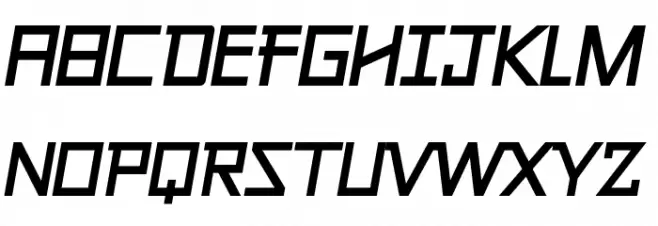 Galiver Sans Italic Caratteri MAIUSCOLE
