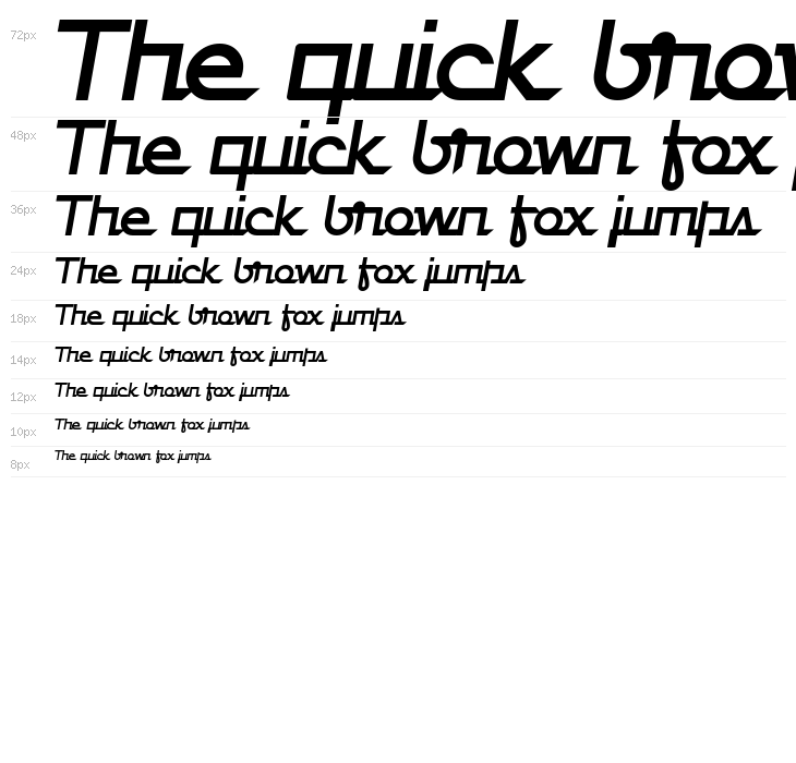 Galiver Sans Italic Waterfall