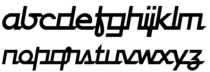 Galiver Sans Italic Font LOWERCASE