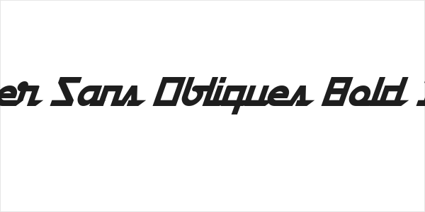 Galiver Sans Obliques Bold Italic Logo