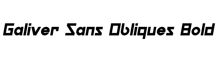 Galiver Sans Obliques Bold  Free Fonts Download