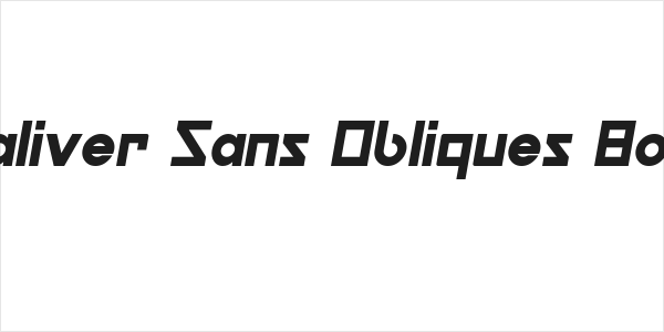 Galiver Sans Obliques Bold Logo