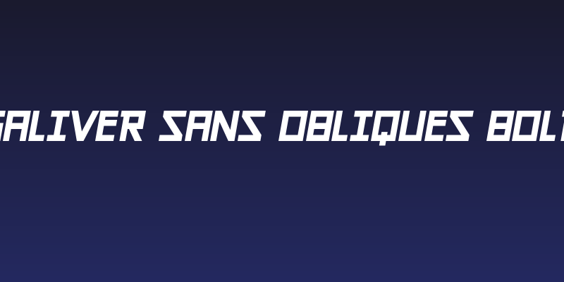 Galiver Sans Obliques Bold Social Header