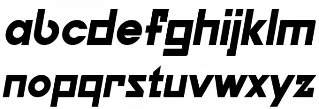 Galiver Sans Obliques Bold 字体 小写