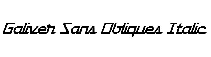 Galiver Sans Obliques Italic  Frei Schriftart Herunterladen