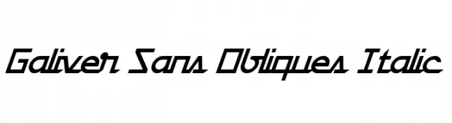 Galiver Sans Obliques Italic  font caratteri gratis
