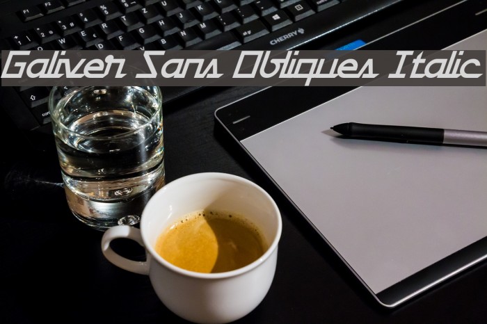Galiver Sans Obliques Italic Example 1
